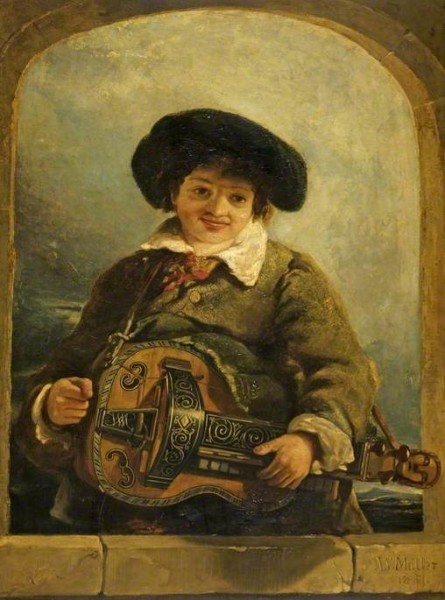 Muller, William James; An Italian Boy with a Hurdy-Gurdy; Cheltenham Art Gallery & Museum; http://www.artuk.org/artworks/an-italian-boy-with-a-hurdy-gurdy-61931