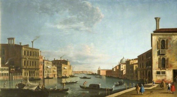 Tironi, Francesco; Venice, Italy (The Grand Canal from the Campo San Vio towards the Bacino); Cheltenham Art Gallery & Museum; http://www.artuk.org/artworks/venice-italy-the-grand-canal-from-the-campo-san-vio-towards-the-bacino-62071